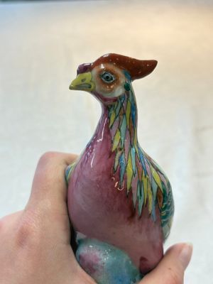 A pair of Chinese famille rose models of pheasants, 18/19th C. — photo 15