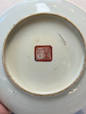 A pair of Chinese famille rose plates, Tongzhi mark and of the period — photo 14