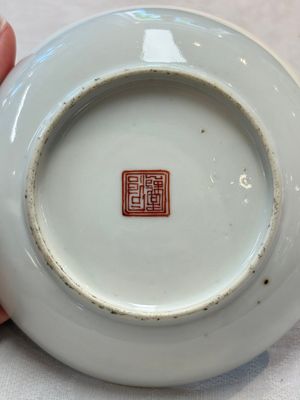 A pair of Chinese famille rose plates, Tongzhi mark and of the period — photo 7