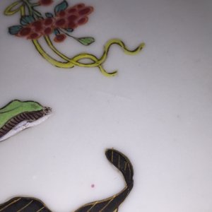 A pair of Chinese famille rose porcelain plates depicting Lan Tsai Ho, Yongzheng, 1722-1735 — photo 6