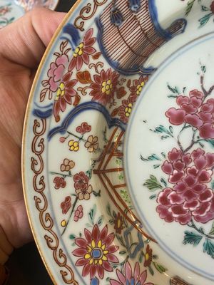 A pair of Chinese famille rose 'rooster' plates, Yongzheng — 照片 18