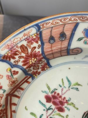 A pair of Chinese famille rose 'rooster' plates, Yongzheng — 照片 8