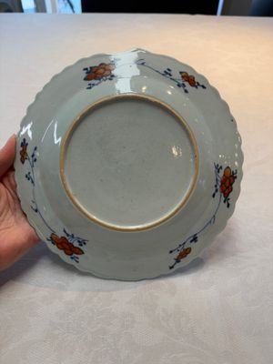 A pair of Chinese famille rose 'tobacco leaf' plates, Qianlong — photo 2