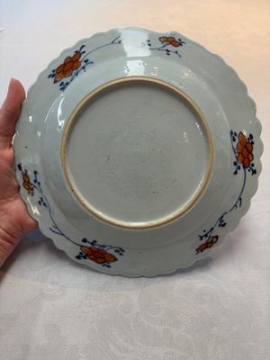 A pair of Chinese famille rose 'tobacco leaf' plates, Qianlong — photo 4