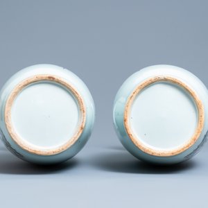 A pair of Chinese famille rose vases, 19/20th  C. — 照片 6