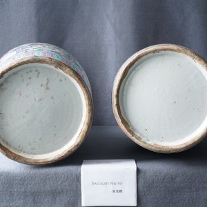 A pair of Chinese famille rose vases, 19th C. — 照片 10