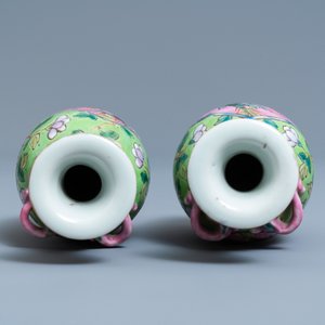 A pair of Chinese famille rose vases for the Straits or Peranakan market, 19th C. — 照片 5