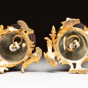 A pair of Chinese famille rose vases with fine gilt-bronze lamp mounts, Yongzheng — photo 6