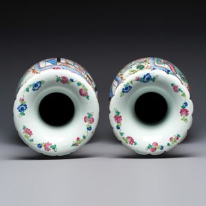 A pair of Chinese famille rose vases with narrative design, 19th C. — foto 6