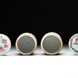 A pair of Chinese famille rose 'Wu Shuang Pu' boxes and covers, 19th C. — photo 5