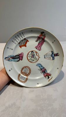 A pair of Chinese famille rose 'Wu Shuang Pu' plates, 19th C. — photo 14