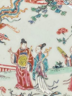 A pair of Chinese famille rose 'Xi Xiang Ji' plates and a pair of 'floral' plates, Yongzheng — photo 2