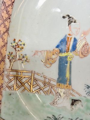 A pair of Chinese famille rose 'Xi Xiang Ji' plates — photo 21