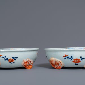 A pair of Chinese famille verte basins, Kangxi — 照片 3