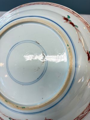 A pair of Chinese famille verte 'Bird among Willow and Flowering Branches' plates — foto 10