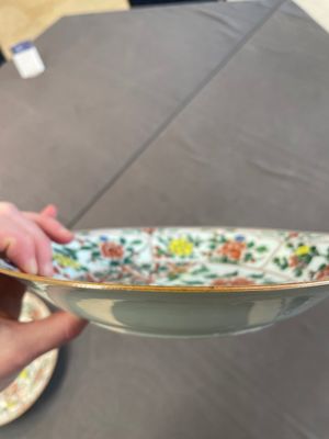 A pair of Chinese famille verte 'bird and peonies' plates, Kangxi — 照片 7