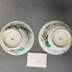 A pair of Chinese famille verte bowls, Kangxi — 照片 11