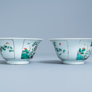 A pair of Chinese famille verte bowls, Kangxi — 照片 5