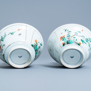 A pair of Chinese famille verte bowls, Kangxi — 照片 7