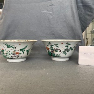 A pair of Chinese famille verte bowls, Kangxi — 照片 9