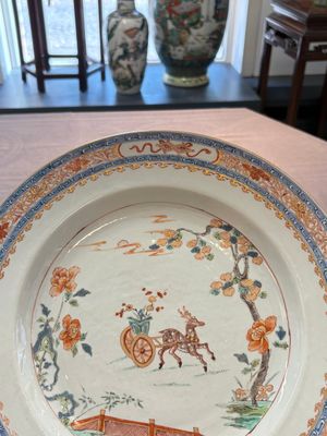 A pair of Chinese famille verte 'deer' dishes, Yongzheng — 照片 11