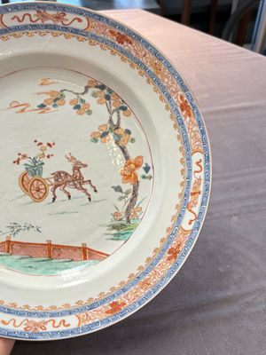 A pair of Chinese famille verte 'deer' dishes, Yongzheng — 照片 12