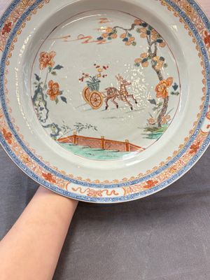 A pair of Chinese famille verte 'deer' dishes, Yongzheng — 照片 13