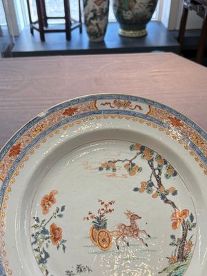 A pair of Chinese famille verte 'deer' dishes, Yongzheng — 照片 3