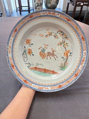 A pair of Chinese famille verte 'deer' dishes, Yongzheng — 照片 9