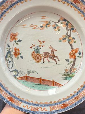 A pair of Chinese famille verte 'deer' dishes, Yongzheng — 照片 10
