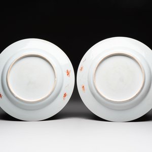 A pair of Chinese famille verte 'deer' dishes, Yongzheng — 照片 2