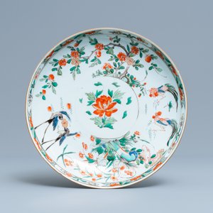 A pair of Chinese famille verte dishes, Kangxi — 照片 2