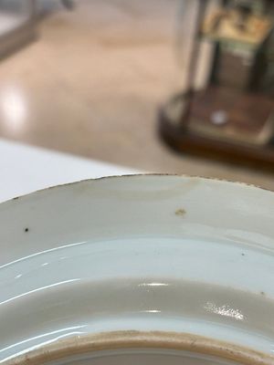 A pair of Chinese famille verte dishes with floral design, lingzhi mark, Kangxi — photo 12