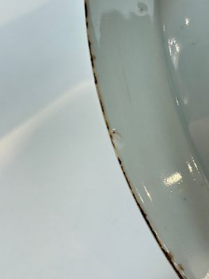 A pair of Chinese famille verte dishes with floral design, lingzhi mark, Kangxi — photo 10