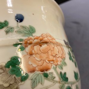 A pair of Chinese famille verte jardinières, 19th C. — photo 12