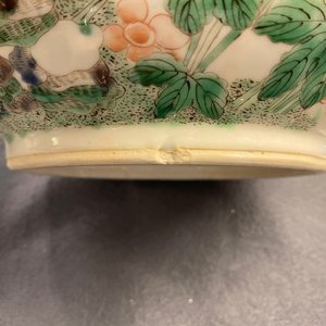 A pair of Chinese famille verte jardinières, 19th C. — photo 13