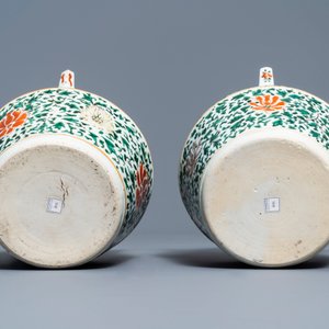 A pair of Chinese famille verte lime pots for the Vietnamese market, Kangxi — 照片 7