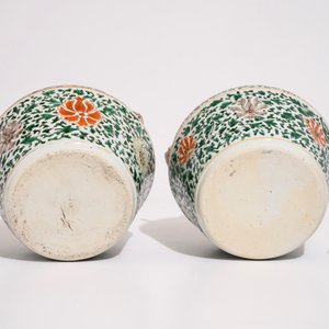 A pair of Chinese famille verte lime pots, poss. for the Vietnamese market, Kangxi — photo 7