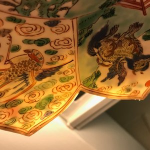 A pair of Chinese famille verte lotus-shaped plates, Kangxi — 照片 5