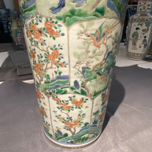 A pair of Chinese famille verte 'mythical animals' vases, Kangxi — 照片 46