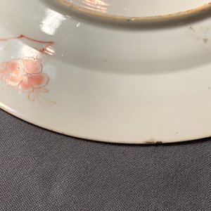A pair of Chinese famille verte on powder blue ground plates, Kangxi — photo 5