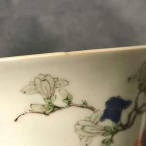 A pair of Chinese famille verte 'peacock among blossoms' bowls, Kangxi — 照片 12