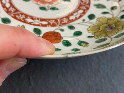A pair of Chinese famille verte plates, Kangxi — photo 11