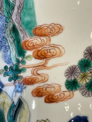 A pair of Chinese famille verte rouleau vases with narrative design, 19th C. — photo 22