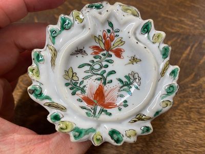A pair of Chinese famille verte salts, Kangxi — photo 7