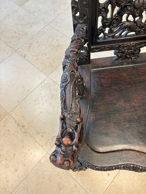 A pair of Chinese finely carved hongmu armchairs, Canton, 19th C. — photo 26
