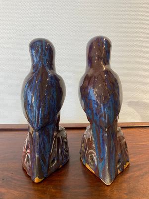 A pair of Chinese flambé-glazed birds, 19th C. — 照片 4