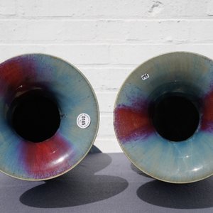 A pair of Chinese flambé-glazed vases, 19th C. — 照片 11