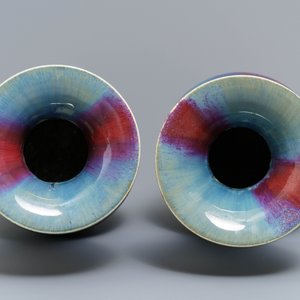 A pair of Chinese flambé-glazed vases, 19th C. — 照片 5