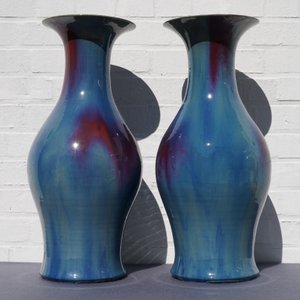 A pair of Chinese flambé-glazed vases, 19th C. — 照片 9